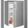 Exquisit KS516-4-HE-040E Kühlschrank (109 l, 850 mm hoch, Silber)
