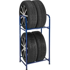 Goodyear Reifenregal Stahl blau höhenverstellbar 2 Ebenen