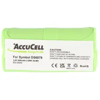 AccuCell Akku passend für Symbol DS6878, NiMH, 3,6V, 800mAh,
