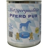 Metzgerqualität Pferd pur 6x800g Dose, Premium Nassnahrung für Hunde