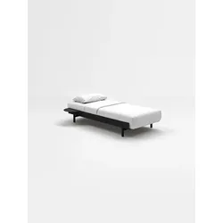 MOEBE Bett 90cm niedrig - Schwarz