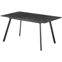 B&D home Esstisch Schwarz, Holz, 120x76x80 cm, Esszimmer, Tische,