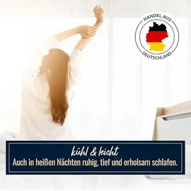 SPESSARTTRAUM 2 Stück Daunenpass Sommer Daunen Bettdecke Sommerdecke 320g 135x200 - Weiß