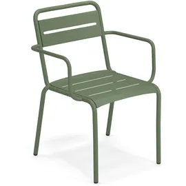 Emu Star Stapelsessel 58 x 58 x 81 cm militärgrün