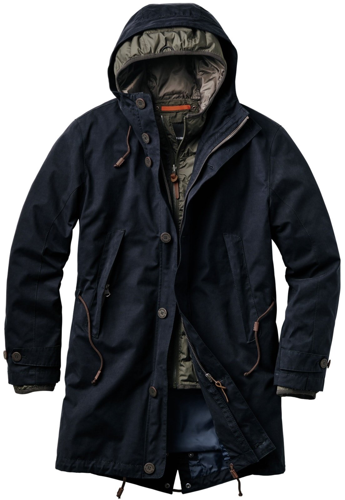 Mey & Edlich Herren Ganzjahres-Parka blau 52 - 52