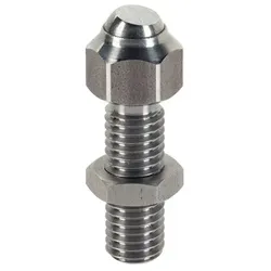 Pendelauflagen, verstellbar/mit abgeflachter Kugel, Auflagefläche plan | d1=M20 / Rostfreier Stahl | 22740.0130