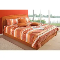 Westfalia Schlafkomfort Polsterbett, mit Bettkasten, orange