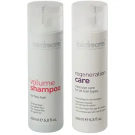 HAIRDREAMS Volume 200 ml + Regeneration Care 200 ml Geschenkset