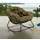 Lesli-Living Lesli Living Schaukelsessel Cozy Olive 0 x 0 x 0 cm anthrazit/olivgrün