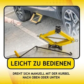 Dunlop Wagenheber Stahl 26-38 cm Gelb