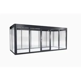 sunelements Gewächshaus SunGarden Select 5.2) 548 x 233 cm (Gr. Seitenwände: 10 mm Doppelstegplatten, Dach: 6 mm Acrylglas getönt, anthrazit-metallic