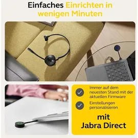 JABRA Engage 55 MS Mono USB-A inkl. Ladestation