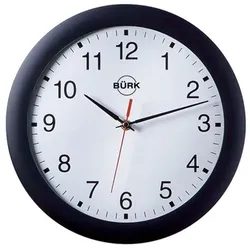 Funk-Wanduhr D300 Gehäuse sw, Zahlen