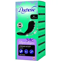 Duchesse Slipeinlagen String & Slip Black, 28 St.