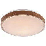 LINDBY Mendosa 1 LED rund Holz hell