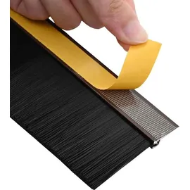 vidaXL Selbstklebende Türbürstendichtungen 12 pcs Braun 100 cm vidaXL