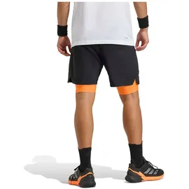 adidas Club Tennis Climacool 2IN1 Trainingsshorts Herren Black/Pure Orange S