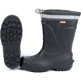 DEMAR demar. Kinder Gummistiefel Winterstiefel Regenstiefel Kinderstiefel gefüttert GRAU Größe 34/35 - Grau - 34-35
