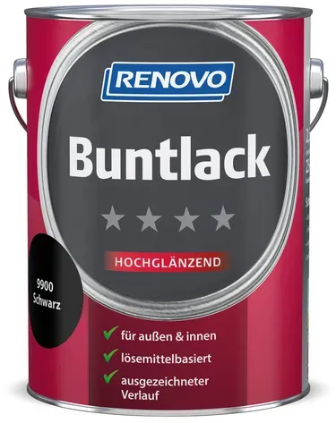 RENOVO Buntlack hochglänzend, schwarz