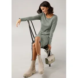 LAURA SCOTT Strickkleid Mini Mint-Melange 40