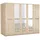 Priess Wäscheschrank Barcelona 230 x 193 x 54 cm Braun/Beige