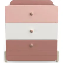 Demeyere GROUP Kombikommode »Jade« Schublade mit Rollenauszügen, Runde Knopfgriffe mit Roségold-Finish rosa