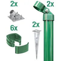 GAH Alberts Zauneck-Set 81 x 81 cm Grün/Metall