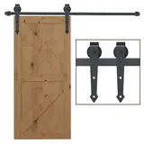 Homcom Schiebetür-Beschlagsatz 200 x 4 x 0,6 cm