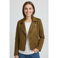 ONLY CARMAKOMA Bikerjacke ONLY CARMAKOMA "CARSHERRY NEW LIFE BONDED BIKER OTW", Damen, Gr. 54, cognac, Web, Obermaterial: 100% Polyester, unifarben, figurbetont, Jacken