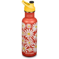 Klean Kanteen 800ml Classic Sport Cap Trinkflasche - Daisy