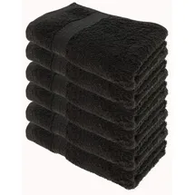 Julie Julsen Handtuchset 50 x 100 cm schwarz 6 St.