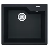 Franke Urban UBG 610-56 links Einbauspüle schwarz matt Excenterbetätigung 540 x 480 mm