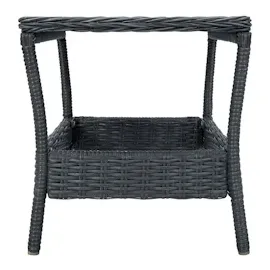 vidaXL Gartentisch 45 x 45 x 46,5 cm dunkelgrau
