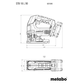 Metabo STB 18 L 90 ohne Akku + Koffer