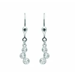 Paar Ohrhänger ADELIA ́S "Damen Silberschmuck", silber, Ohrringe, Damen, Damen, Silber 925 (Sterlingsilber), mit Zirkonia Silberschmuck für Damen
