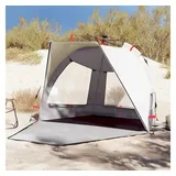 vidaXL Strandzelt 2 Personen Grau Quick Release Wasserdicht