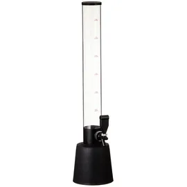 Cepewa Biersäule mit Zapfhahn - transparent|schwarz