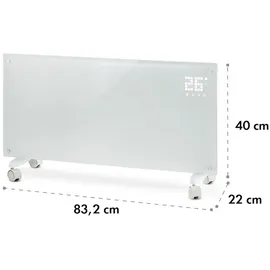Klarstein Bornholm Konvektions-Heizgerät 2000 W LED weiß