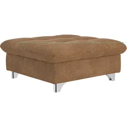 Hocker COTTA "Gemini", braun (cognac), Struktur weich, Hocker