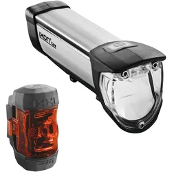Fahrradbeleuchtung BUSCH + MÜLLER "b&m Beleuchtungsset Ixon Core/Ixxi", schwarz, Fahrradbeleuchtung