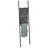 Relaxdays Handtuchleiter Holz & Metall Anthrazit/Hellbraun