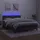 vidaXL Boxspringbett 140 x 200 cm Dunkelgrau