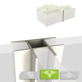Bio Green Biogreen Aluminium T-Profil 92,5 x 0 x 0 cm Silber