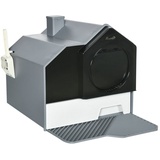 PawHut Katzentoilette Katzenklo mit Schaufel, Filter, für Katzen bis 8 kg, ABS,