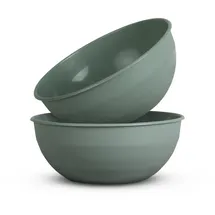 ProHome Kunststoff Schüssel BPA Frei 255 x 10 cm Grün) 2er Pack