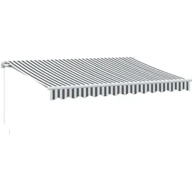 vidaXL Markise Manuell 350 x 250 cm anthrazit