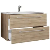 VCM Badmöbel-Set Badinos 2-tlg. Braun