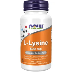 Now Foods L-Lysine 500 mg (100 Tabletten)