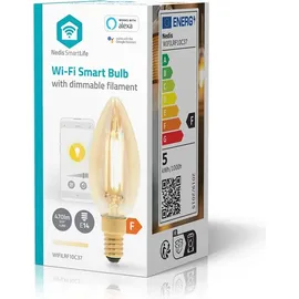 Nedis Nedis, Wi-Fi LED Glühbirne 5W 470lm E14 SmartLife Kerzenform, Weiß