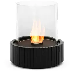 Planika - Lotus Tisch-Biokamin, tragbarer Bioethanol-Kamin mit Commerce-Technologie, zylindrisches Glas